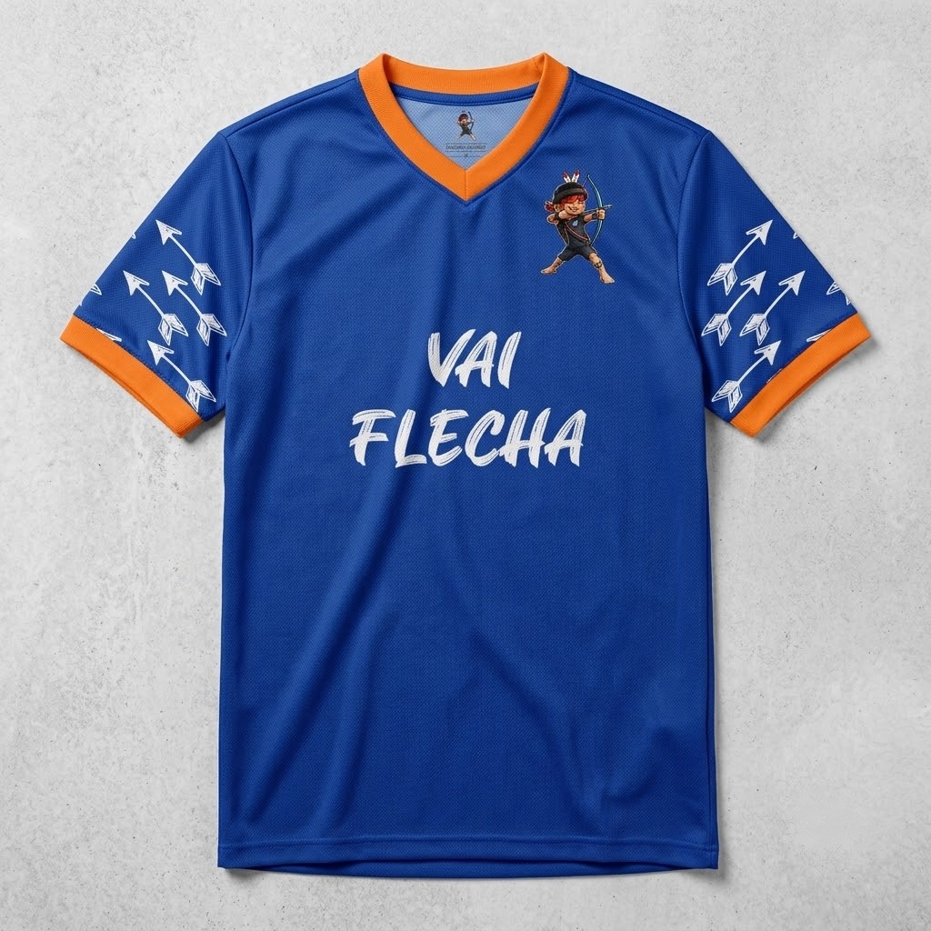 Camisa Vai Flecha! 2026 — frente